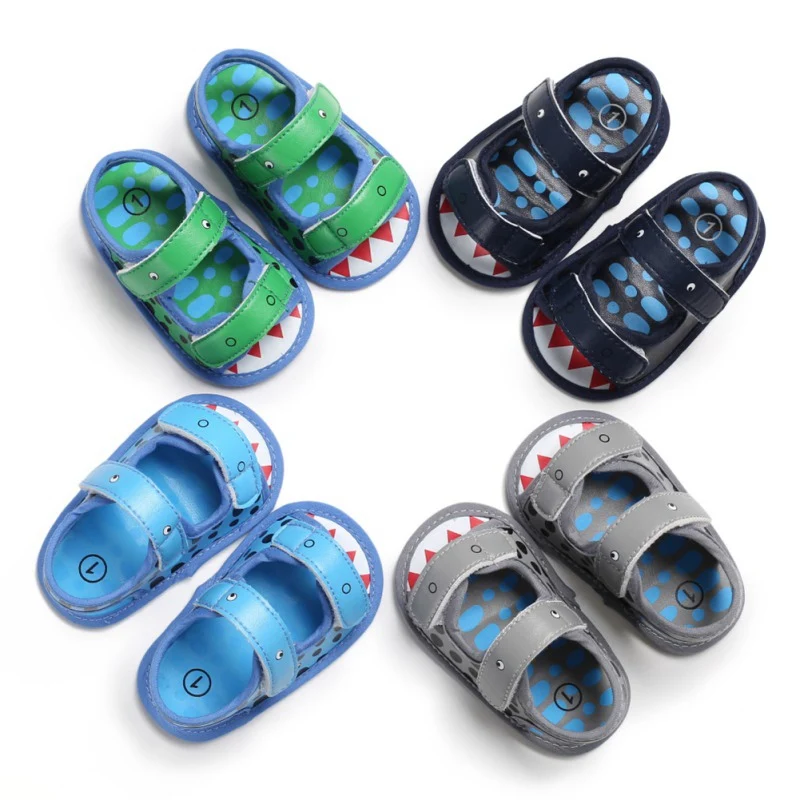 

0-18M 2019 Summer Baby Shoes Casual Style Fashion Baby Boys Shoes PU Infant Toddler Shoes Soft Sole Outdoor Shoes