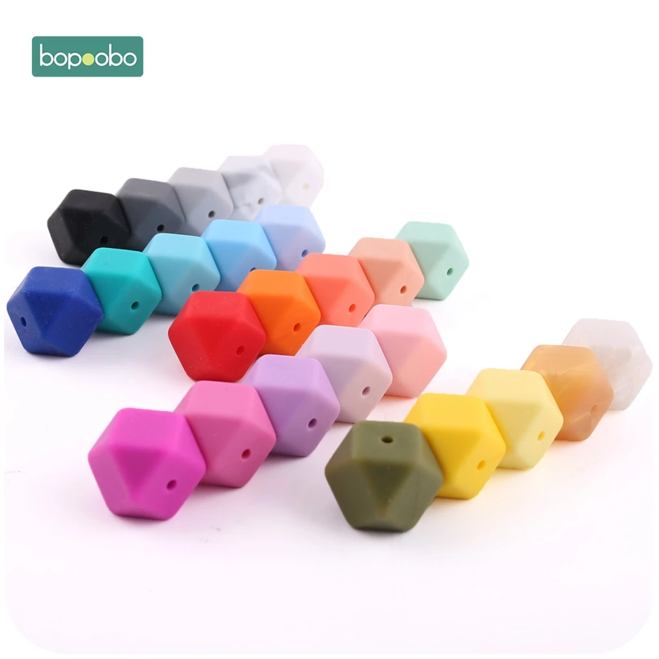 Bopoobo 17 мм силиконовые бусины для кормления аксессуары 10 шт. красочные