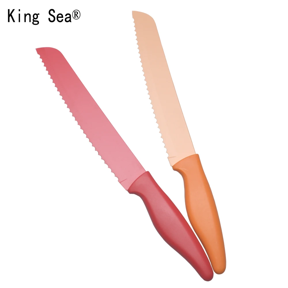 King Sea 8 дюймов нож для хлеба кухонные хлебобулочные Инструменты ножи с зубчатыми