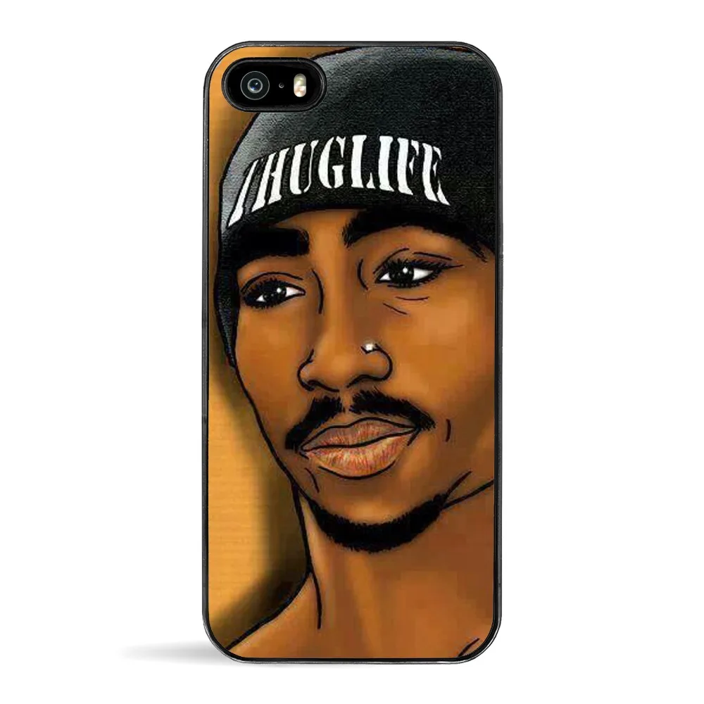 Seracase 2Pac Makaveli Tupac Amaru Shakur Мягкий силиконовый чехол для телефона iPhone 5 5S SE 6 6S 6Plus Plus 7