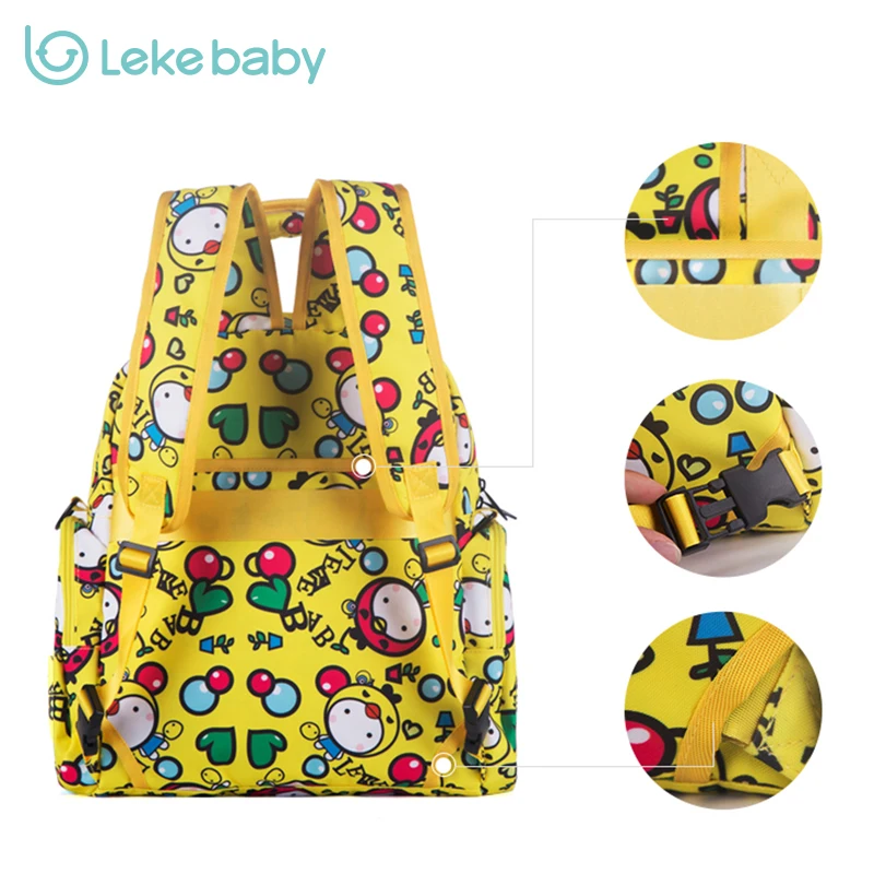 Lekebaby сумка для подгузников с милым мультяшным рисунком рюкзак мам и