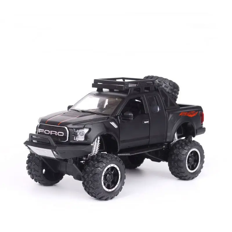Масштаб 1:32 литые автомобили с большими колесами внедорожник fords raptor