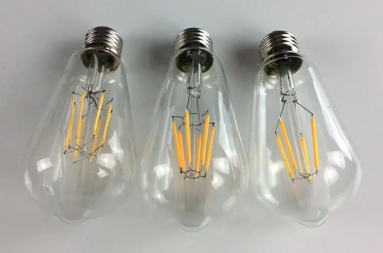 Диммируемый светодиодный шарообразный светильник Эдисона E26 E27 LED 110-240 В 220 4 Вт 6 8