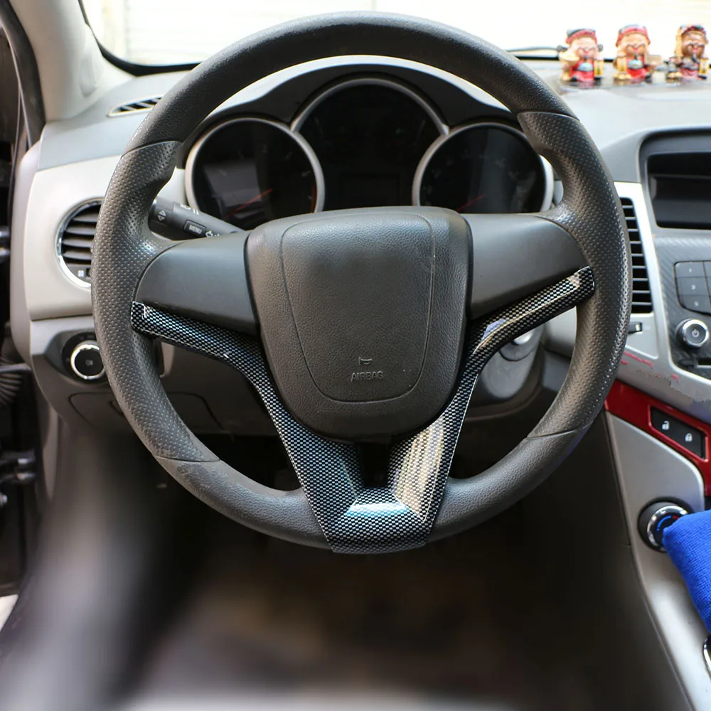 Автомобильная наклейка на руль Jameo из АБС пластика для Chevrolet Chevry Cruze Sedan Hatchback 2009 2016