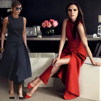 Весеннее женское подиумное платье SMTHMA дизайнерское изящное красное / черное