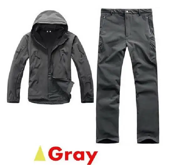 Тактический TAD gear, мягкая оболочка, камуфляжная уличная куртка, набор, Мужская армейская спортивная водонепроницаемая охотничья одежда, ACU, военная куртка+ штаны
