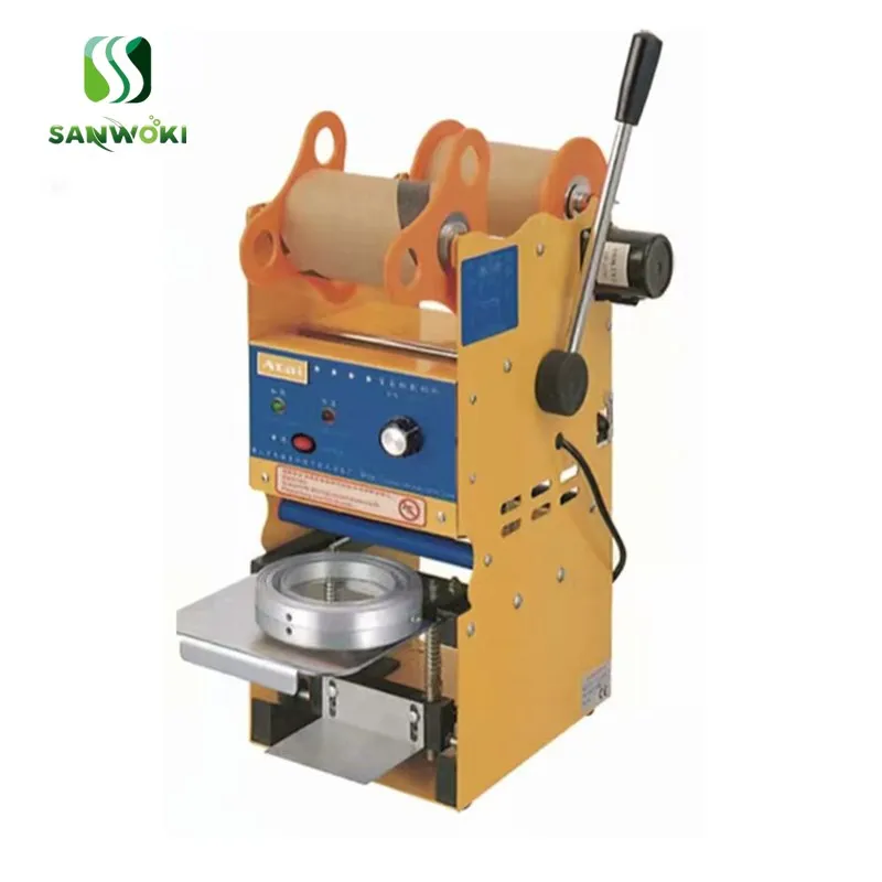 Ручная ручная машина для запечатывания стаканчиков ручной электрический