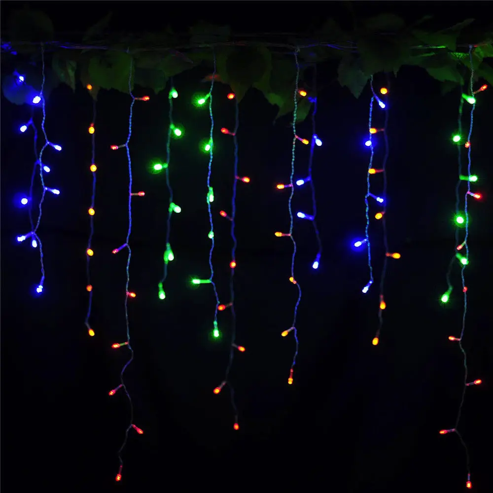 Романтические разноцветные СВЕТОДИОДНЫЕ гирлянды RGB для занавесок 4 м 100 SMD