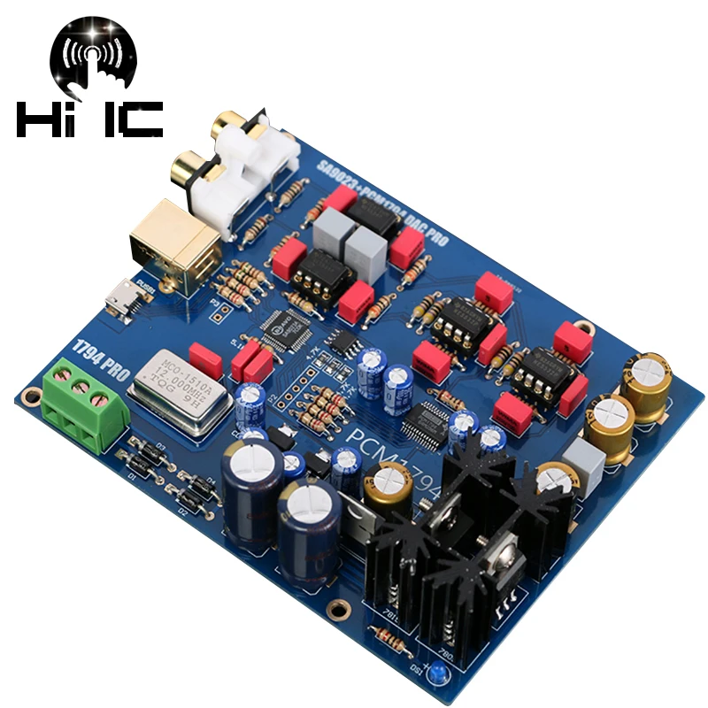 HIFI SA9023 + PCM1794 USB ЦАП Декодер совета внешняя звуковая карта|Усилители мощности| |