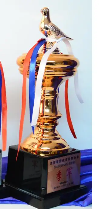 world cup Gold silver metal trophy homing pigeon association champion Asian second runner-up Wholesale factory direct selling |