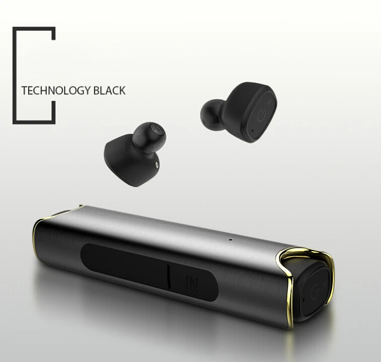 Hutmtech близнецов стерео гарнитура Беспроводной Водонепроницаемый Bluetooth наушники