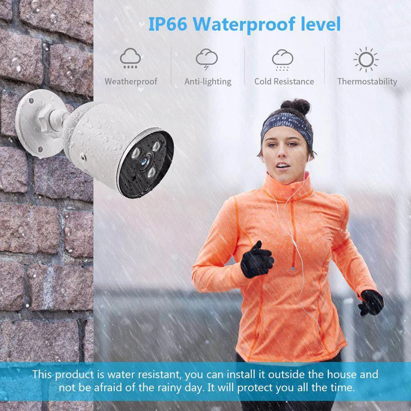 Higestone 1080P беспроводная WIFI IP-камера домашней безопасности наблюдения с автоматической трассировкой сети CCTV ночного видения мобильного приложения IR включен.