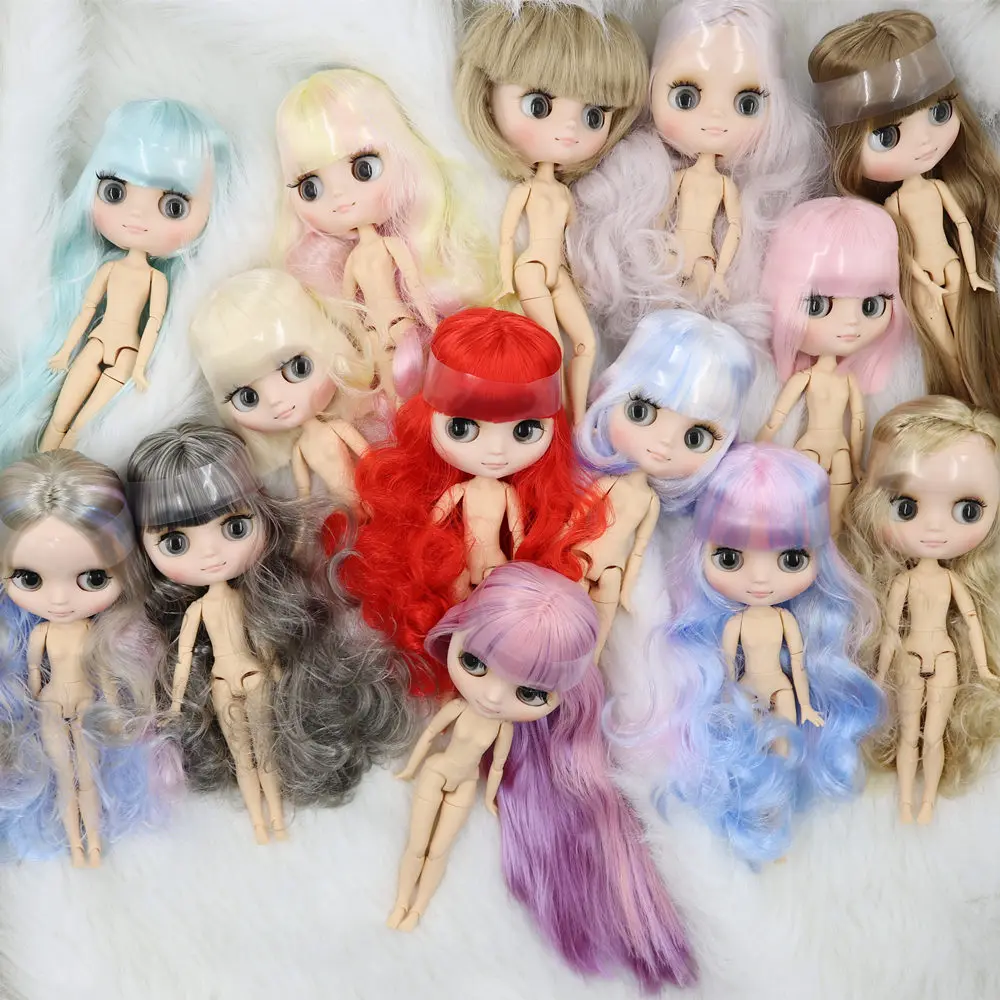 Ледяной DBS Blyth Срединная кукла No.7 из матовой кожи 20 см 1/8 BJD совместное жеста рукой