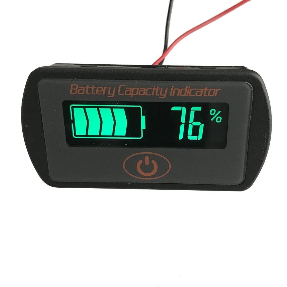 LY7S 7.4V/12V Adjustable LCD Car Lead-Acid Lithium Battery Voltmeter Voltage Tester Touch-Type Capacity Indicator | Электронные