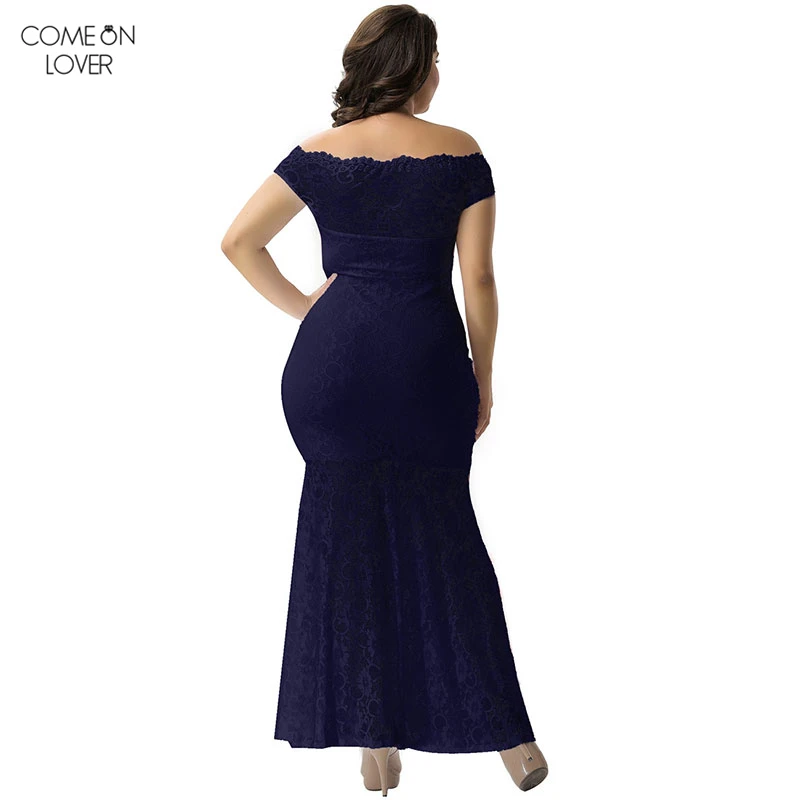Comeonlover большой Размеры белый Кружево платье Vetement Femme 2018 туника с вышивкой VY1073