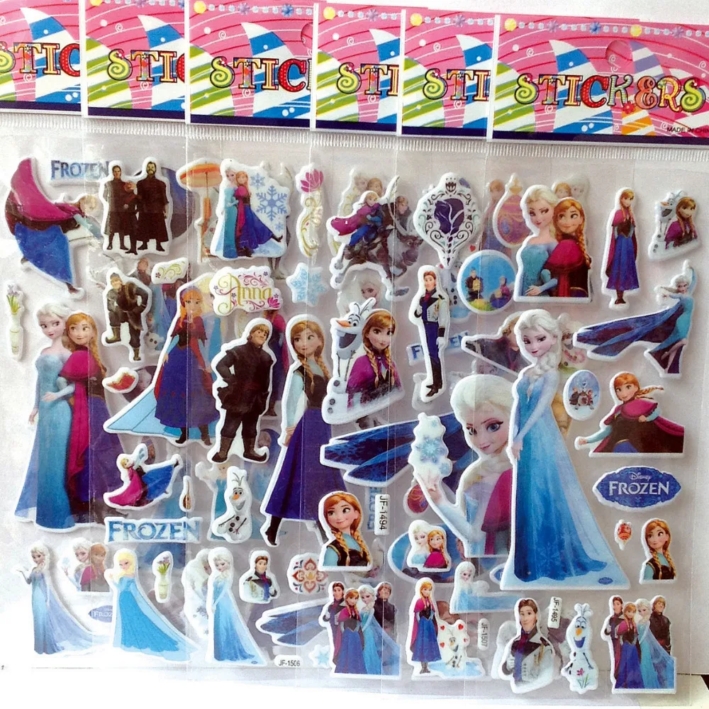 5 шт. Анна Прекрасной Бумаге 3D Наклейки для Дневник Записки Книга Декор Стены