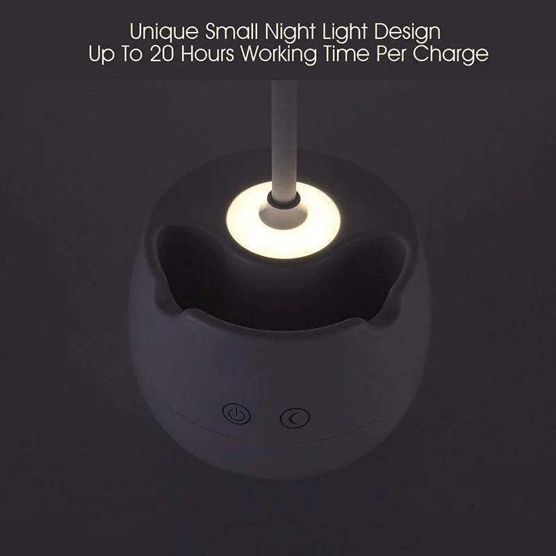 Dimmer Usb Led Desk Lamp Table Lamps Press Switch 3 Mode Clip Pen Holder Light Bedside Bedroom Reading Book Night Lig | Освещение