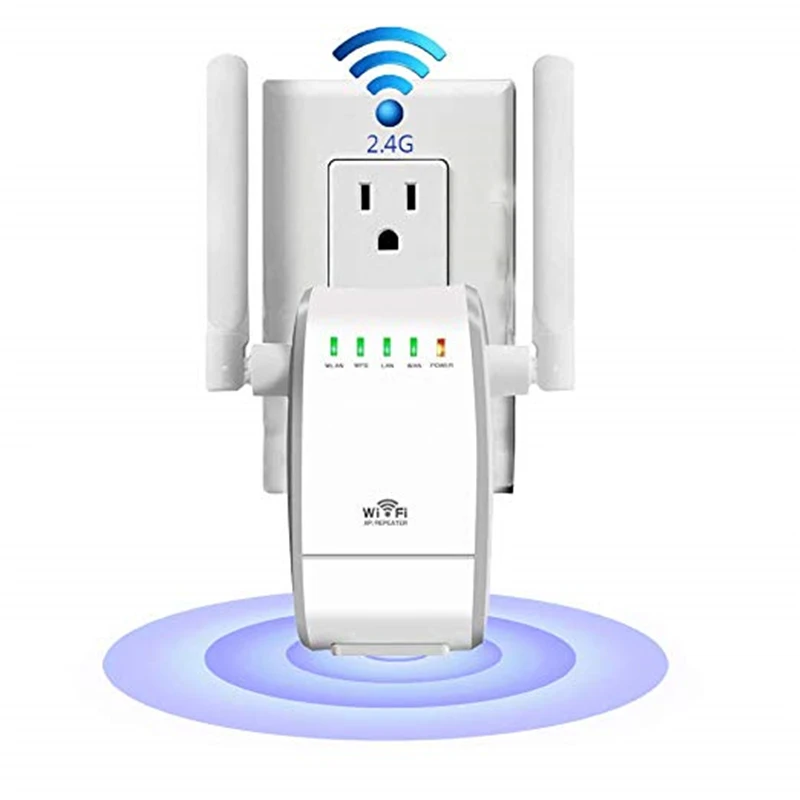 Мини повторитель сигнала Wi Fi 300 Мбит/с 2 антенны RJ45|wireless ap|network wifi repeatermini wireless router |