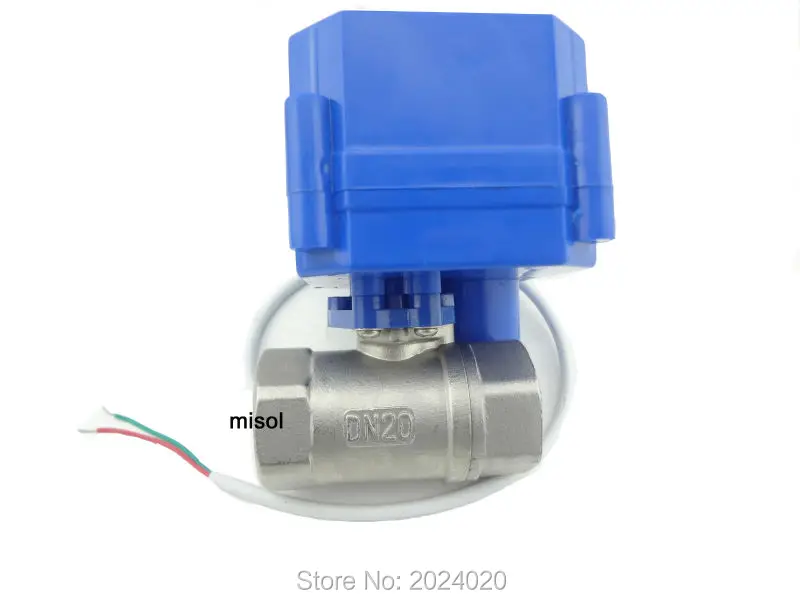 12 V G3/4 &quotDN20 моторизованный шаровой клапан с ручной переключатель 2 Путь