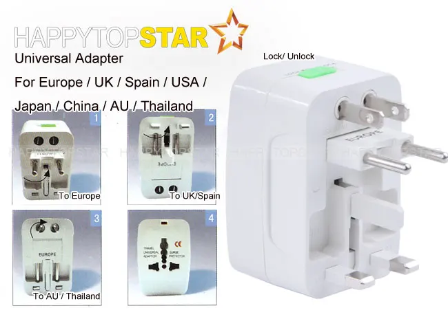 Универсальный адаптер для путешествий 5 шт. Европы Португалии Великобритании