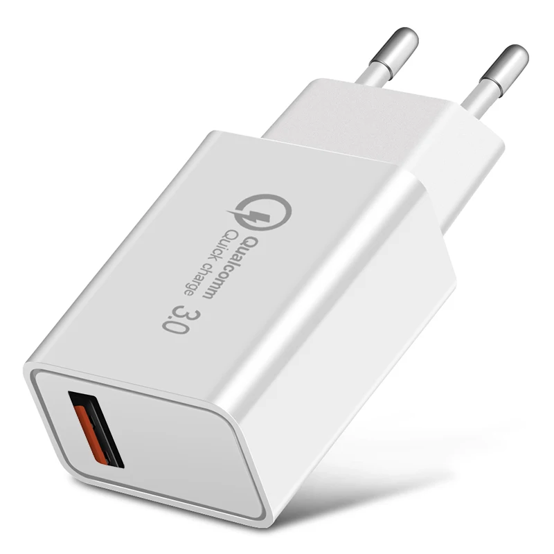 EECPT 5 в 3 А USB зарядное устройство Быстрая зарядка 3,0 дорожный настенный адаптер питания 18 Вт QC3.0 зарядное устройство для мобильного телефона для iPhone X samsung S9 Xiaomi - Тип штекера: White