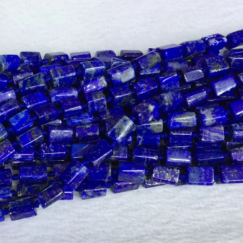 Натуральные темно синие Lapis Lazuli шарики свободной формы гладкие 6 8 мм 05383|beads beads|beads