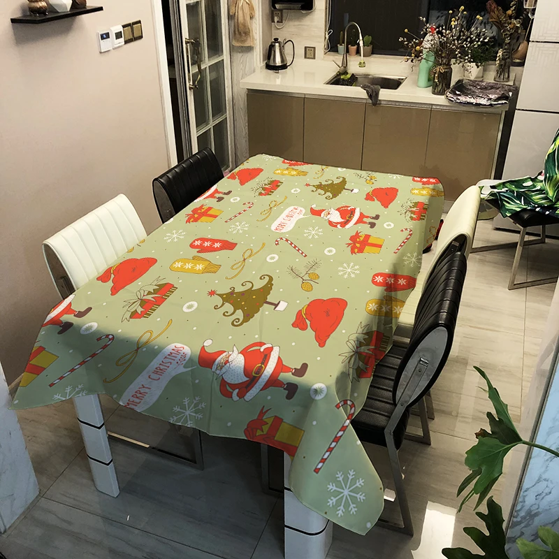 Christmas Series Tablecloths Decorative Wedding Tablecloth The Family Dinner Table Custom Sizes | Дом и сад