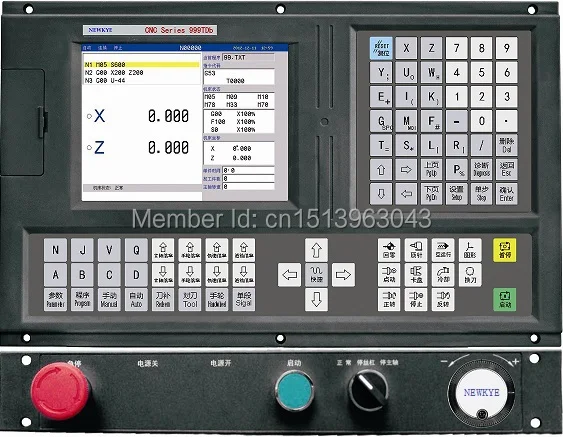 Тип Modbus Лучшая цена 3 оси 999TDc токарный станок с ЧПУ/контроллер поддержкой полного