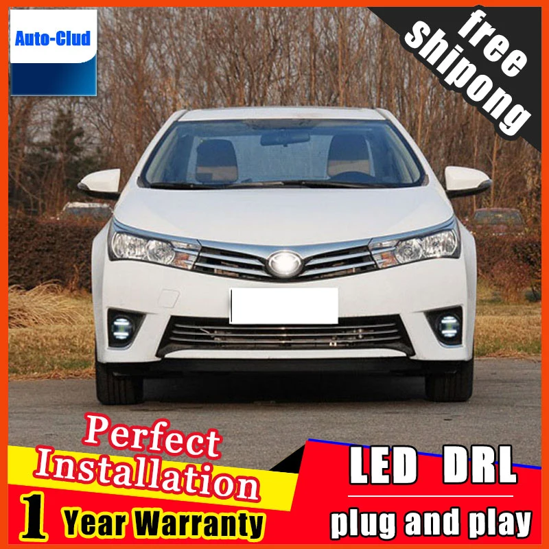 Стайлинг автомобиля светодиодный ные Противотуманные фары для Toyota Corolla 2010-2016 с