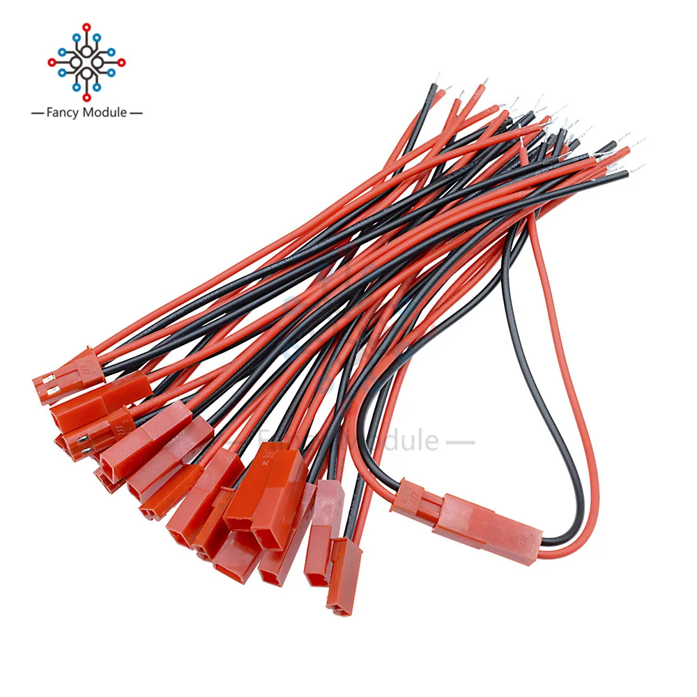 10 пар 100 мм 10 см jst штекер гнездовой