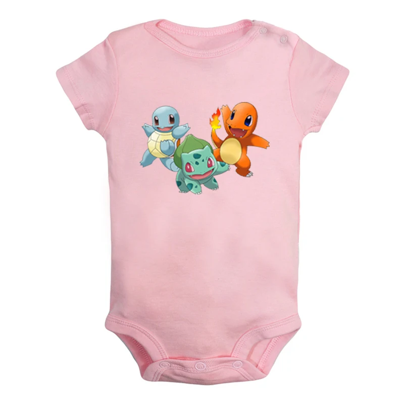 JaBaby574PD Мультфильм Charmander Charmeleon Charizard Покемон дизайн для новорожденных мальчиков и девочек униформа-комбинезон с принтом для младенцев - Цвет: JaBaby574PD