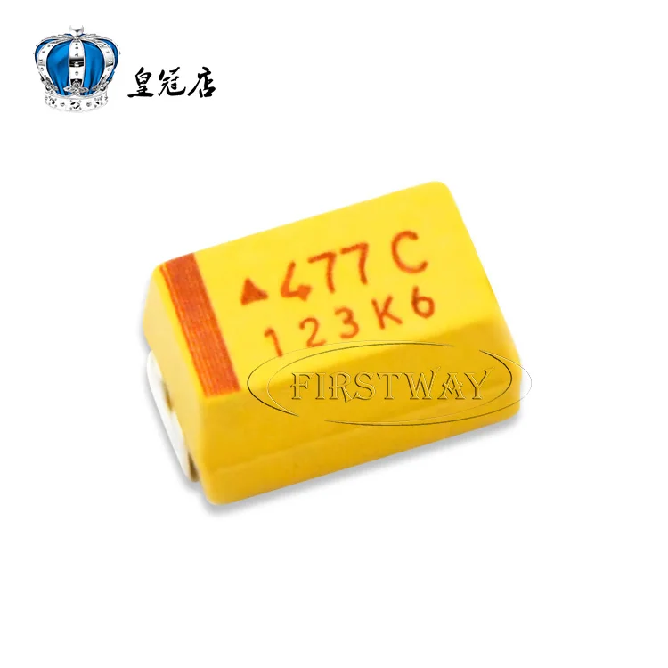 Фонарь 477C 470 мкФ 16V E Тип 7343H 2917 желтая полярная Емкость capacitive 