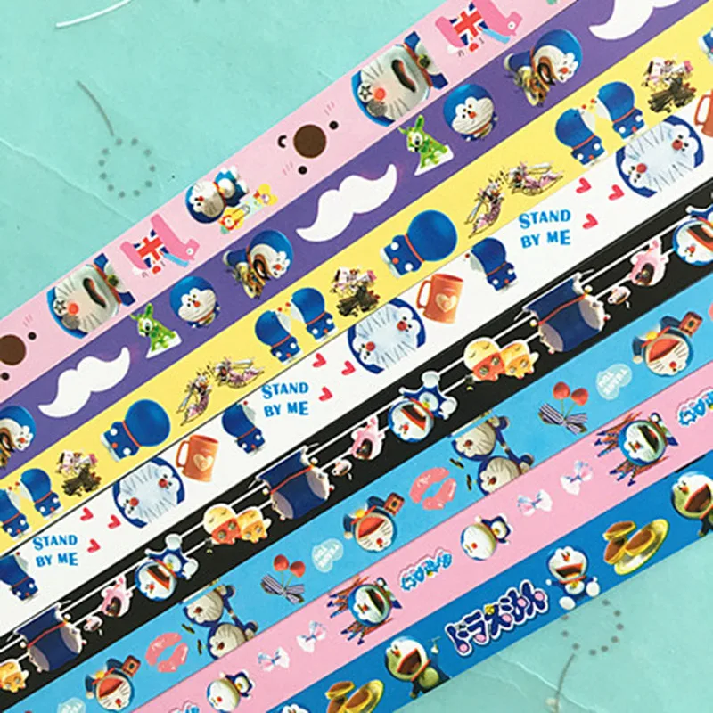 48 шт Doraemon Рюш Бумага кошка Lucky Star со звездно полосатым популярная модель высокого