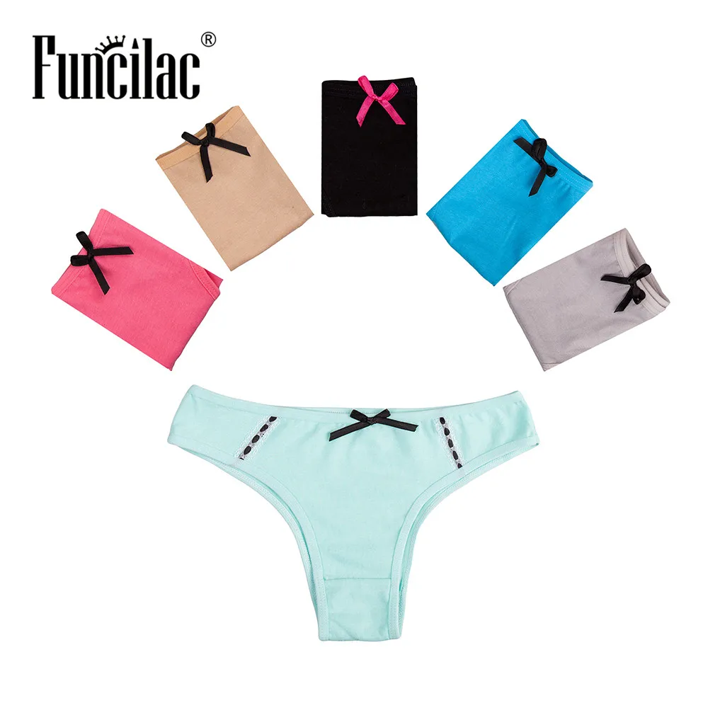 FUNCILAC женские стринги и Женское нижнее белье хлопок Бесшовные сексуальные