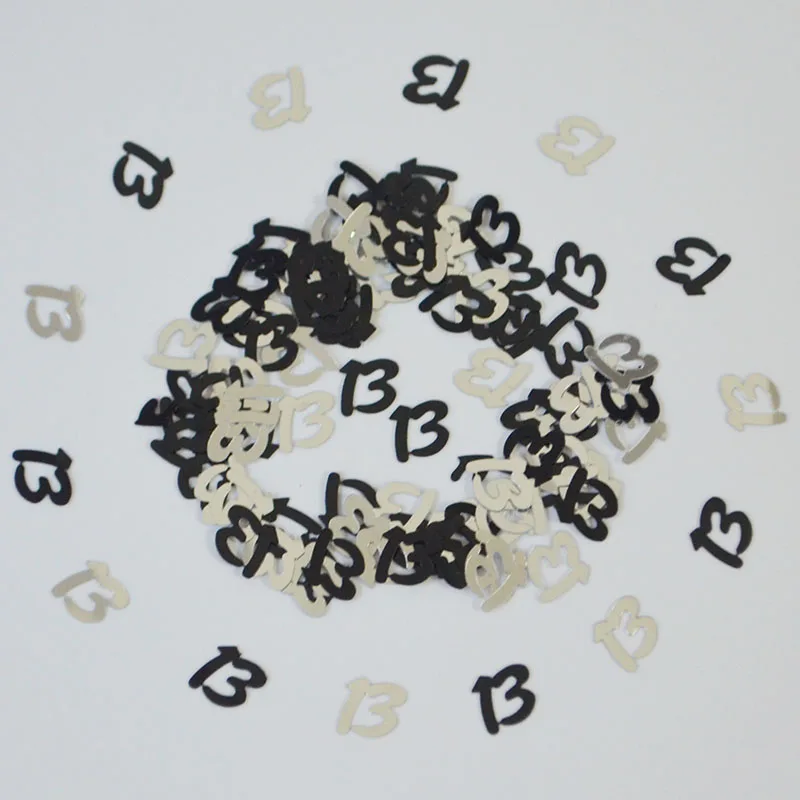 150 г цифры для мальчиков и девочек 13 дюймов стол вечеринки в честь Дня Рождения