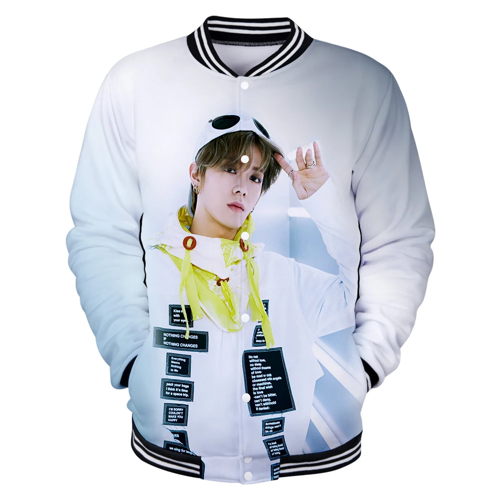 Бейсбольные куртки с 3D принтом NCT 127 We Are Super Human Женская/мужская куртка длинными