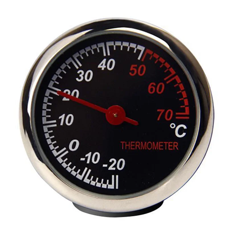 thermometer Автомобильные часы, автомобильный термометр, гигрометр, декоративные часы с орнаментом, автомобильные аксессуары, мини автомобильные цифровые часы - Цвет: thermometer