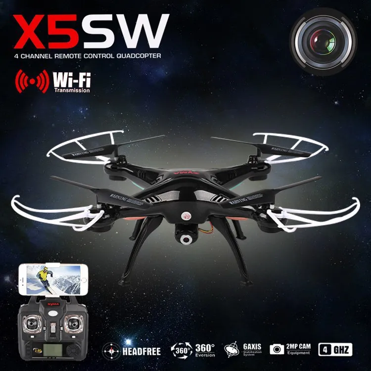 SYMA X5SW / X5SW-1 WIFI RC Drone fpv Quadcopter with Camera Headless 6-Axis Real Time Helicopter Quad copter Toys | Игрушки и хобби