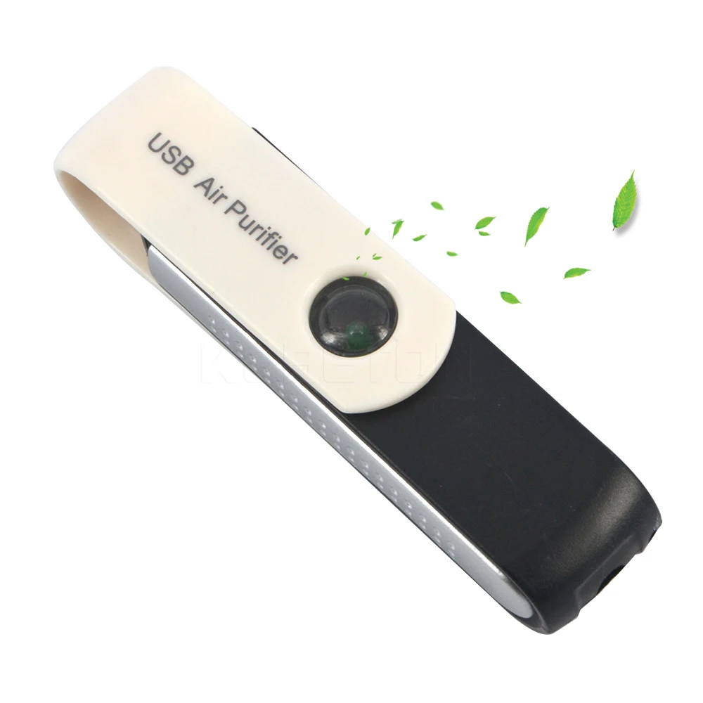 

New Mini Car Air Purifier Portable Rotatable USB Office Home Car Auto Fresh Ionic Ozone Oxygen Bar Anion Ionizer Cleaner
