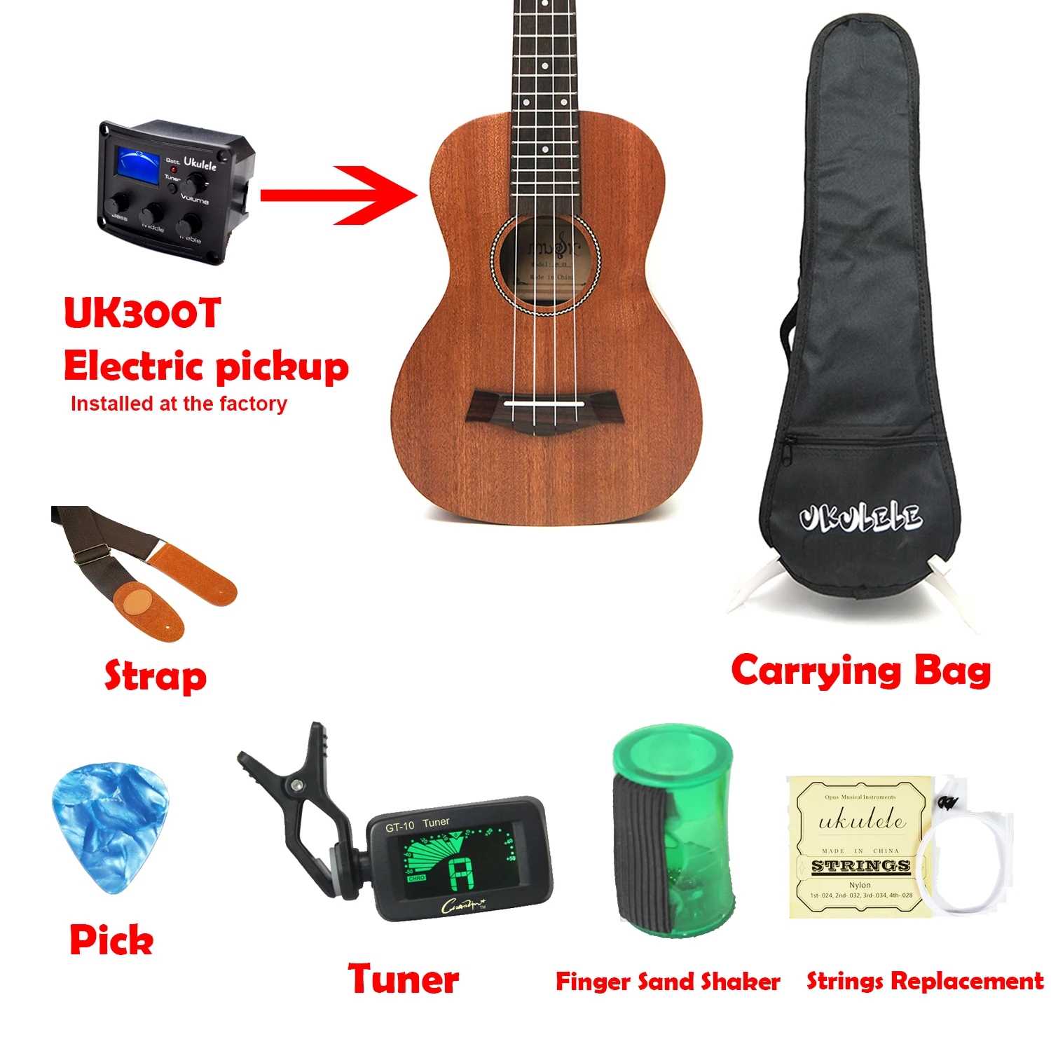 2" Baritone guitalele Sapele 6 струн укулеле Уке Гавайи lele мини небольшой путешествия акустическая гитара - Цвет: 2