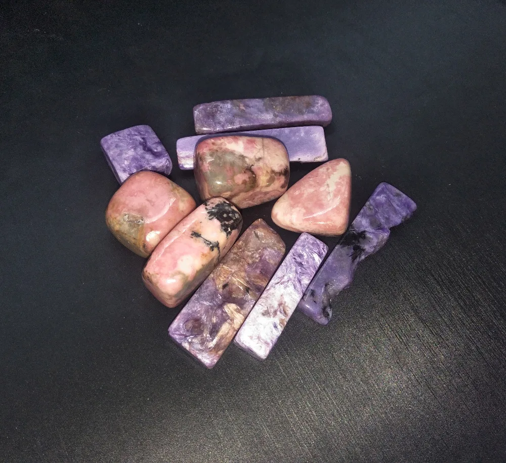 Натуральный сырой charoite розовый кварцевый камень исцеляющий образец 4