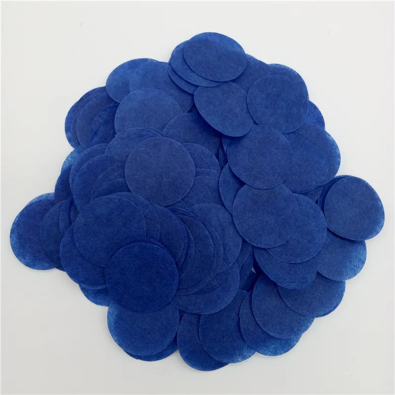 Dark blue 2,5 см 30 г бумага конфетти с днем рождения свадьба Вечеринка ребенок украшение душевой кабины Рождество праздник декоративный шарик деко - Цвет: Dark blue
