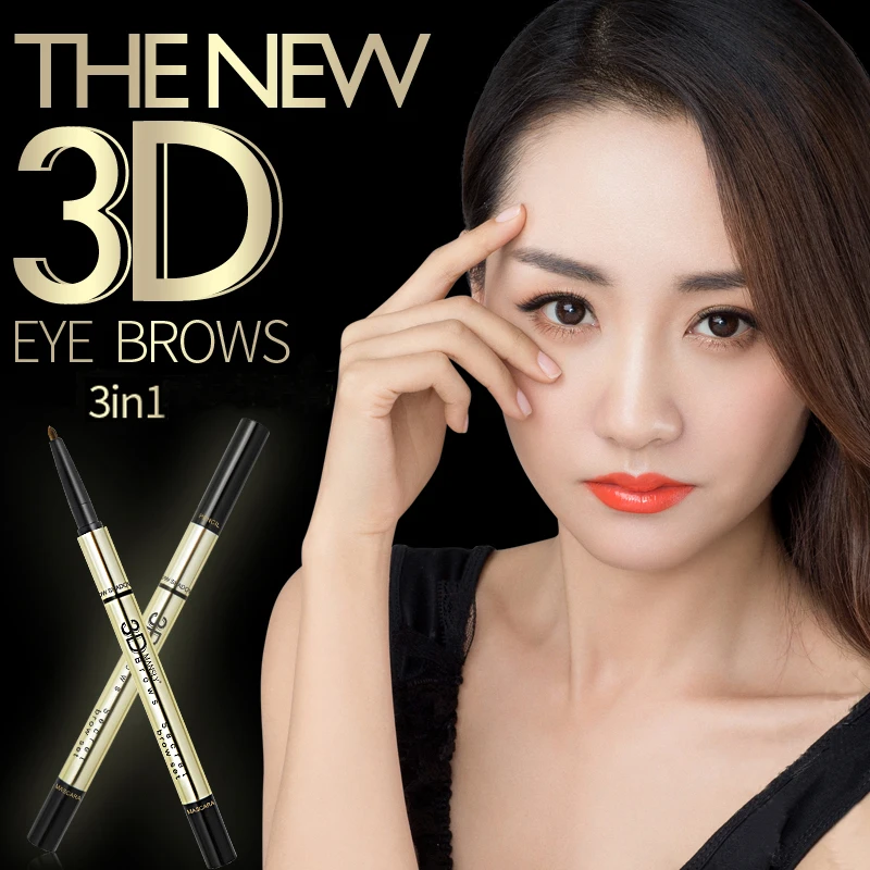 

3 in 1 Eyebrow Enhancers Set Long-lasting Eye brow Pencil Waterproof Eye brow Cream 2.5g Makeup Brand HengFang #52237