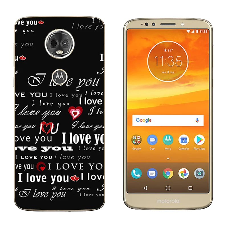Мягкий силиконовый чехол из ТПУ для Motorola E5 Plus задняя крышка телефона 6 0 дюйма MOTO