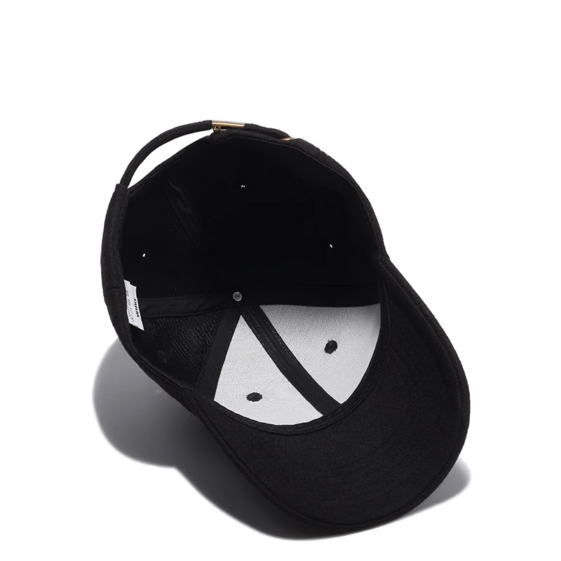 [WUKE] бренд Gorras твердая черная Серая Бейсболка Для Взрослых Регулируемая