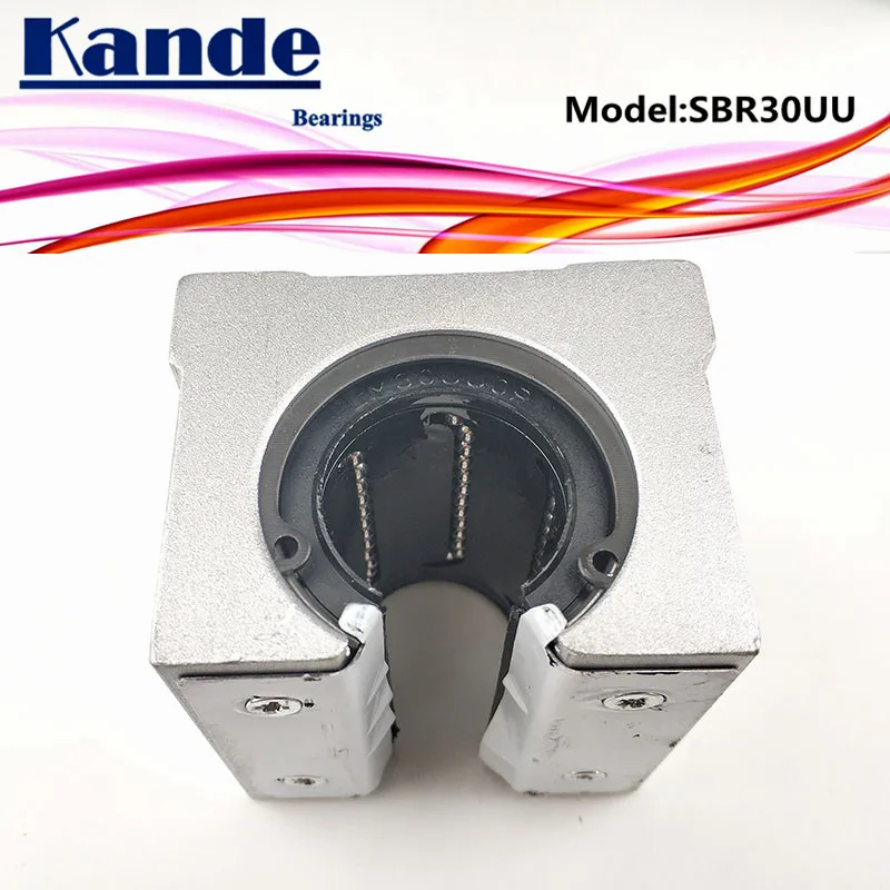 Kande подшипники 2 шт. SBR30UU SBR30 UU SBR30 открытый подшипник блок ЧПУ части направляющие для 30 мм линейная направляющая SBR30 25 мм SME30UU SME SBR