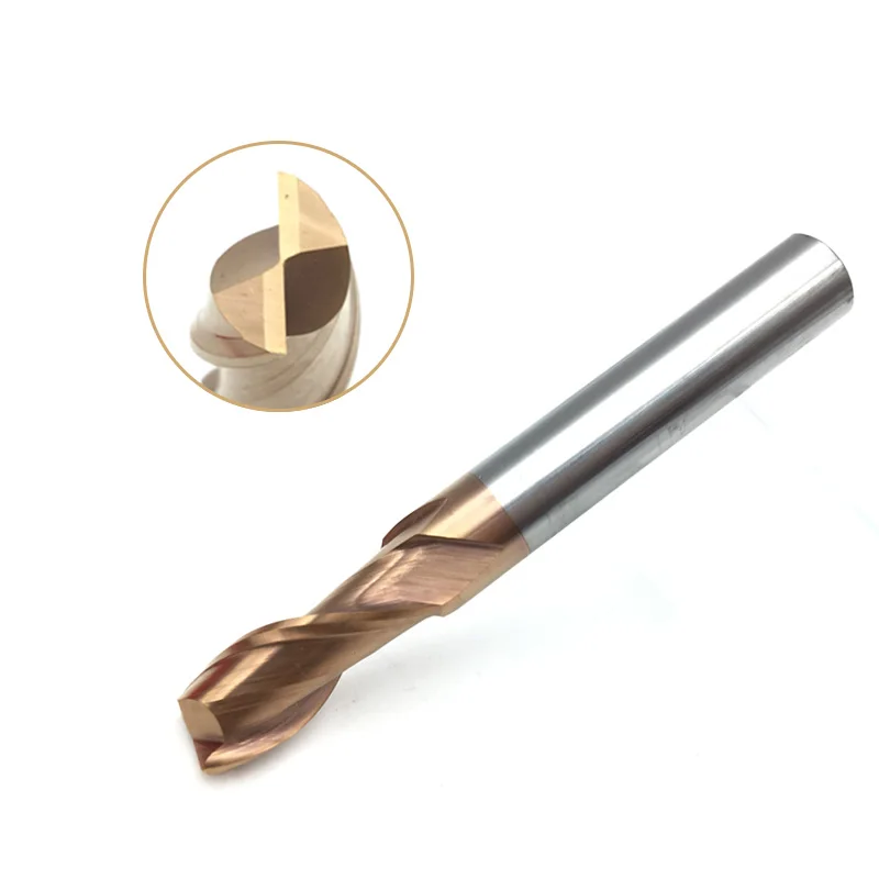 

1pc End Mill 2Flute 1mm 2mm 3mm 4mm 5mm 6mm 8mm 10mm 12mm HRC60 2T Carbide Spiral Flat End Mill Router Bits cnc Milling Tools