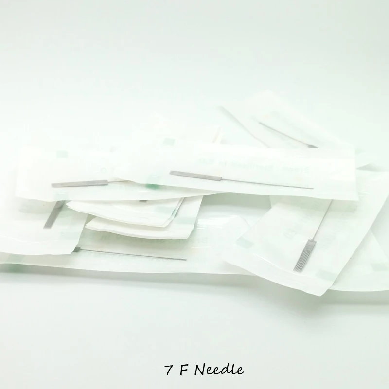 7F иглы Одноразовые стерилизованные Профессиональные татуировки для аппарат в