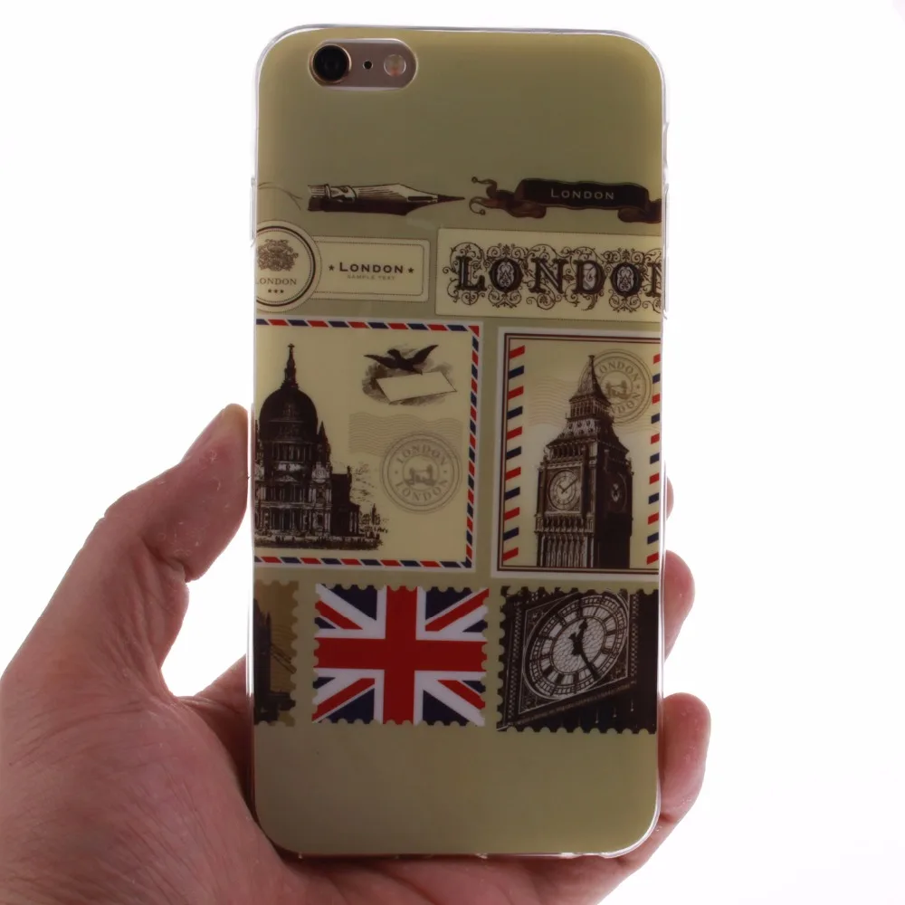 Лидер продаж силиконовый чехол из ТПУ с рисунком для Apple iPhone 4 4S 5 5S 5SE 5C 6 6S Plus|iphone