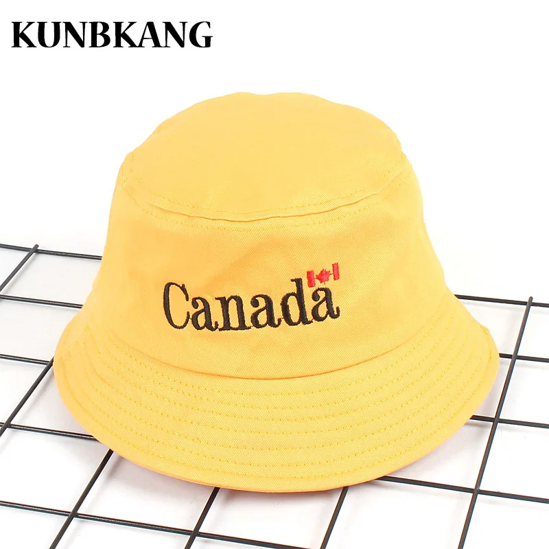Новая канадская Панама с вышивкой кленовый лист хип хоп Боб Кепка Gorras мужская